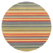 Fascination Line Multi Round Rug