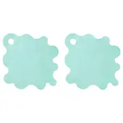 TRAMPSJÖN bathtub mat, light turquoise, 43x43 cm