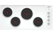 Chef 90cm Solid Element White Enamel Electric Cooktop CHS942WB