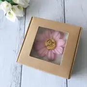 500x Clear Window Product Packing Kraft Paper Box Jewelry Soap Cookie Candle Box