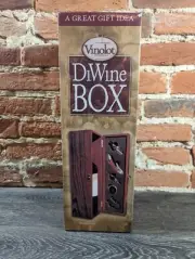 Wooden Mahogany Finished Travel Wine Box With Accessories