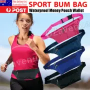 Canvas Unisex Bum Bag Waist Travel Money Belt Running Hiking Cycling Jogging AU