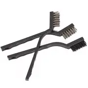 6* Steel Brush Set Small Cleaning Brushes Wire Rust Sparks Wheels Scrub 180mm B