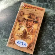 1989 Indiana Jones and the Last Crusade Beta Tape Factory Sealed Betamax