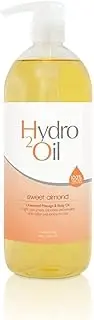 Hydro 2 Oil Sweet Almond Massage Oil 1lt - Water Dispersible Formula with Sweet Almond Oil for Nourishing Relaxation