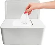Moorfowl Baby Wipe Dispenser for Bathroom, Upgarde Design(8.2L x 4.9W x 3.9H inches), Minimalist Flushable Wipes Container for Home Car