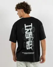 [Silent Theory] Silent Theory Men's Nixon T-Shirt in Black Size Medium M Black