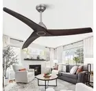 54 inch Ceiling Fan no Light,Wood Ceiling Fans with 6-Speed Reversible DC...