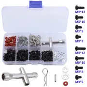 270Pcs Special Screw Bolt Box Repair Tool Kit for 1/10 HSP Traxxas RC4WD RC Car
