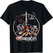 ThunderCats Group Shot Vintage Circle T-Shirt X-Large
