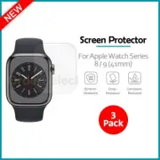 3-Pack LCD Clear HD Screen Protector for Apple Watch iWatch Series 8 / 9 (41mm)