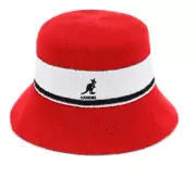 Kangol Bermuda Stripe Bucket Hat - Scarlet Red