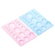 2pcs 8x5" Paper Quilling Template Board Half Ball Dome Mold Tool Craft Blue Pink