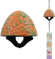 A.F.N.A.L Japanese Wind Chime Cast-Iron Outdoor Ornament for Garden, Patio & Balcony, Hanging Metal Wind-Bell Decoration Gift, Blessing Pendant Windchimes & PVC Wind-Catcher, Maple Leaf