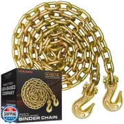 VULCAN Binder Chain with Clevis Grab Hooks - Grade 70-5/16 Inch x 20 Foot - 4