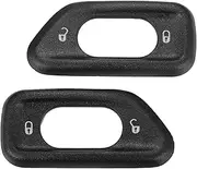 X AUTOHAUX Front Driver and Passenger Side Door Lock Switch Bezel, for Jeep Wrangler JK 2011-2018, Plastic, No.68185911AA/68185910AA, Black, 1 Pair