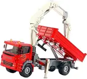 Generic Grue Truck on Scale 1: 60, Toy, Valentine's Day Gifts, Engineering Car, Realistic Crane Model Molded Under Pressure, Toy Truck for The, Red