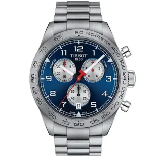 【TISSOT 天梭 官方授權】PRS516 CHRONOGRAPH 三眼計時腕錶 / 45mm 母親節 禮物(T1316171104200)