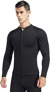 Wetsuit Top 3mm Long Sleeve Neoprene Wetsuit Jacket for Men Women,L