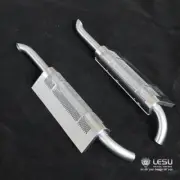 Metal Exhaust Pipe Chimney for LESU 1/14 For TAMIYA RC Tractor Truck