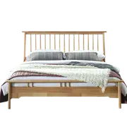 Rome Queen Bed Frame | Natural Hardwood