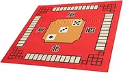Totority Square Mahjong Table Mat Microfiber Mahjong Mat Cover for Poker Board Games