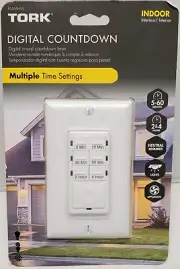 NSi TORK R5M4HW Indoor in-Wall Countdown Digital Lighting and Appliance Timer