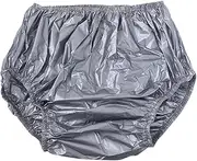 Adult Diaper Cover Waterproof Reusable for Old Man Professional Durability Practical Leakproof Incontinence Underwear, Gray, M
