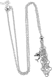 [COHEALI] Metal Mesh Net Pocket Necklace Pendant Diy Crystal Holder Adjustable Chain Men's Crystal Necklace for Jewelry Making