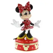 Disney Treasured Trinkets Minnie Mouse Trinket Box Crystals Jewelry Storage Gift
