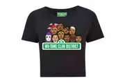 Wu-Tang Clan Womens/Ladies Sesame Street Crop Top (Black) (L)