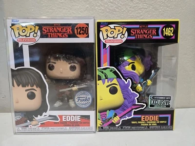 Funko Pop! Vinyl Stranger Things Lot- Eddie 1250/1462 Sp. Ed./Excl.w/1 Protector