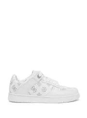 GUESS Women's White Ballinn Peony Sneakers Size: 6, Synthetic