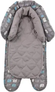 Playette 2 in 1 Head Support with Elephants Pattern