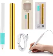 Hot Heated Foil Pens & Hot Foil Roll Set for Card Making Craft Scrapbooking Draw