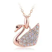 Krystal Couture Krystal Swan Necklace Embellished with Swarovski® crystals