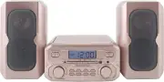 MM435M-RG 3-Piece Compact CD Shelf System with Digital FM Stereo Radio