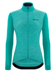 Santini Colore Puro L/S Women's Jersey - Aqua Size 2XL