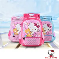 在飛比找momo購物網優惠-【HELLO KITTY】凱蒂貓立體護脊書包 共3色(平輸品