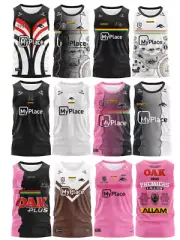 2025 RUGBY SINGLET NRL VEST PENRITH PANTHERS TRAINING CLASSIC TANK JERSEY S-5XL