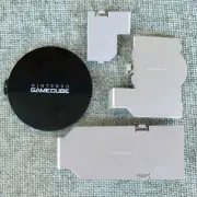 Nintendo Gamecube Platinum Serial Port 1 2 Hi Speed Port Cover Top Plate set lot
