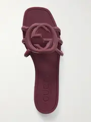 [Gucci] Gucci - Rubber Slides - Burgundy - IT39 IT 39 Burgundy