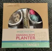 HANGING ROPE PLANTER Design Your Own MACRAME KIT Ages 8+ Planters/Beads/Cord NEW