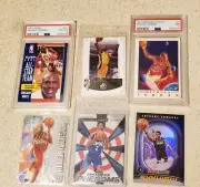 Basketball Card Lot MICHAEL Jordan, Kobe, Iverson Rookie + SHAI PRIZM PSA NBA RC