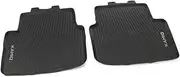 Skoda 658061512 All-Weather Floor Mats 2 x Rubber Mats Rear Rubber Floor Mats Black with Kamiq Lettering