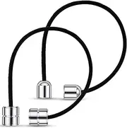 Civaner 2 Pcs Begleri Fidget Beads, Copper Worry Beads for Stress Relief, Handmade Cylinder & Bell Shaped , 7 Inch Relaxation Toy for Men & Women (Silver)
