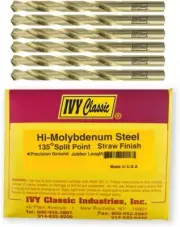 Ivy Classic 02022 -11/32 Hi-Molybdenum Drill Bit -Jobber Length- 6pk