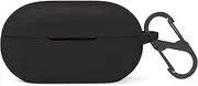 Haotop Soft Silicone Protective Case Cover Compatible for Beats Solo Buds (Black)
