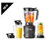 NutriBullet NBF50700 Gray 64oz Blender Pitcher Jar Size Blender 5 speeds