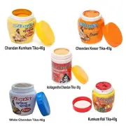 HARI DARSHAN Sandalwood Chandan Kesar Ashtagandha Kumkum Tika Combo PACK OF 5